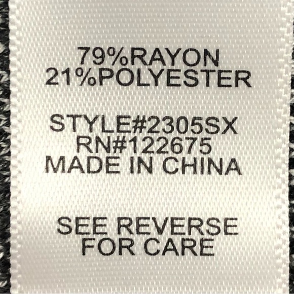 Lety & Me gray charcoal geometric pattern long sleeve crew neck sweaterM - Picture 12 of 14